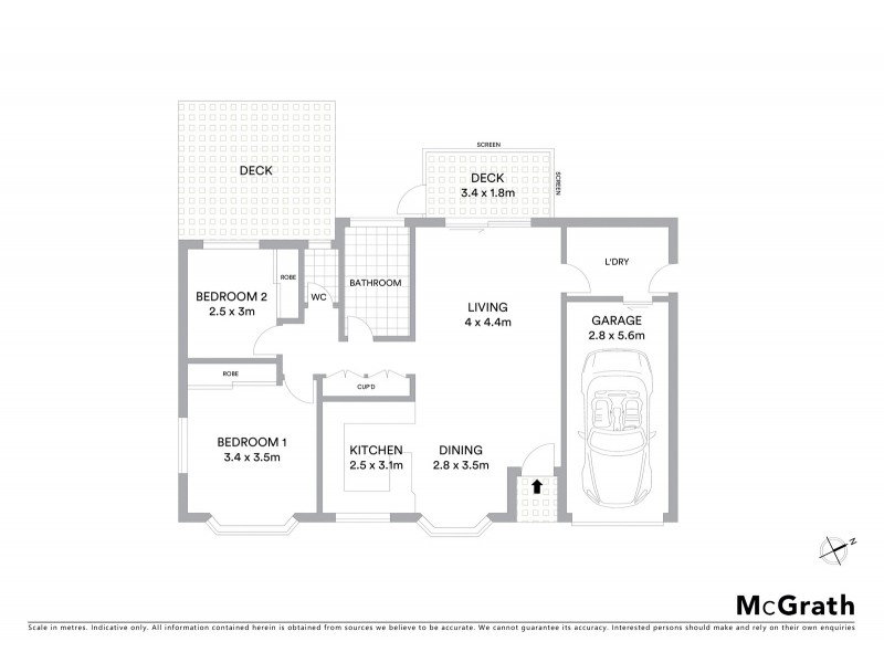 2/6 Moller Drive, Sawtell NSW 2452 Floorplan