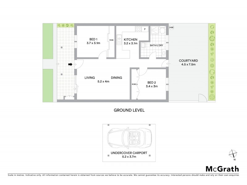 1/65 Boronia Street, Sawtell NSW 2452 Floorplan
