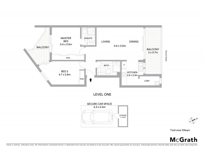 11/384 Illawarra Road, Marrickville NSW 2204 Floorplan