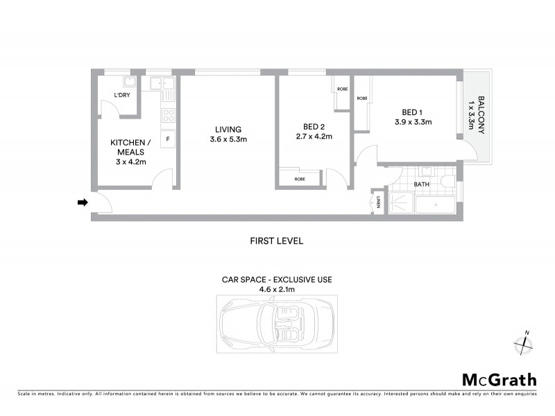5/25 Second Avenue, Campsie NSW 2194 Floorplan