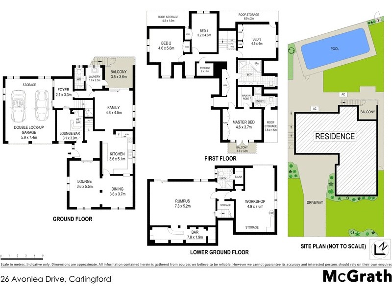 26 Avonlea Drive, Carlingford NSW 2118 Floorplan
