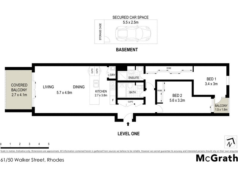 61/50 Walker Street, Rhodes NSW 2138 Floorplan