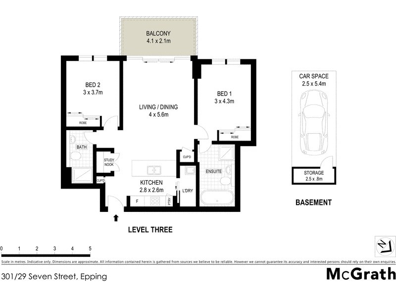 301/29 Seven Street, Epping NSW 2121 Floorplan