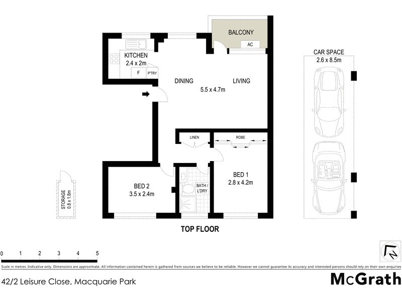 42/2 Leisure Close, Macquarie Park NSW 2113 Floorplan