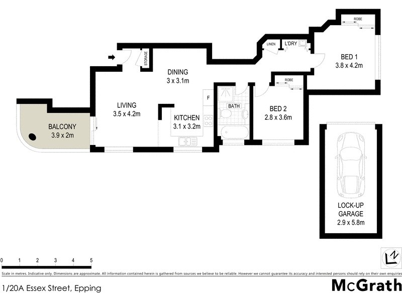 1/20A Essex Street, Epping NSW 2121 Floorplan