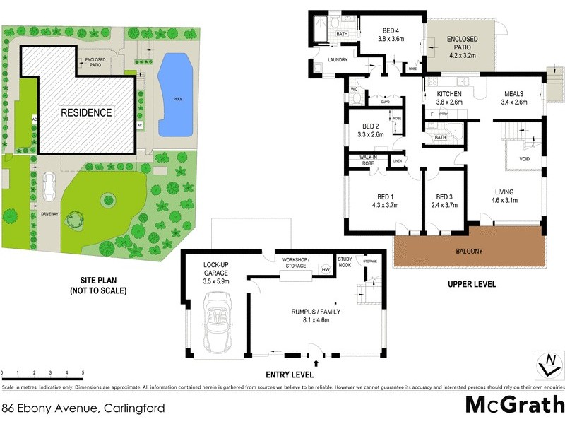 86 Ebony Avenue, Carlingford NSW 2118 Floorplan