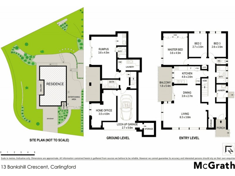 13 Bankshill Crescent, Carlingford NSW 2118 Floorplan