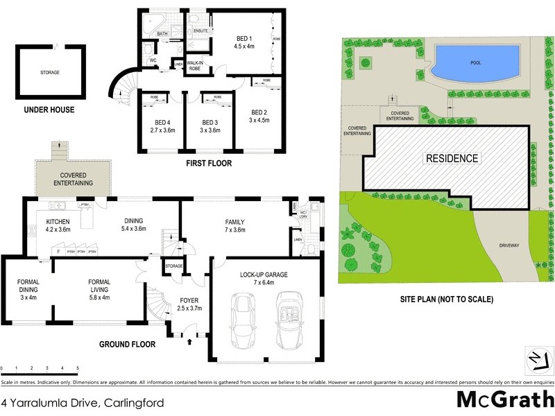 4 Yarralumla Drive, Carlingford NSW 2118 Floorplan