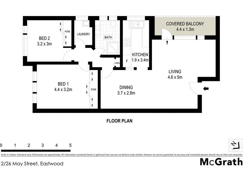 2/26 May Street, Eastwood NSW 2122 Floorplan