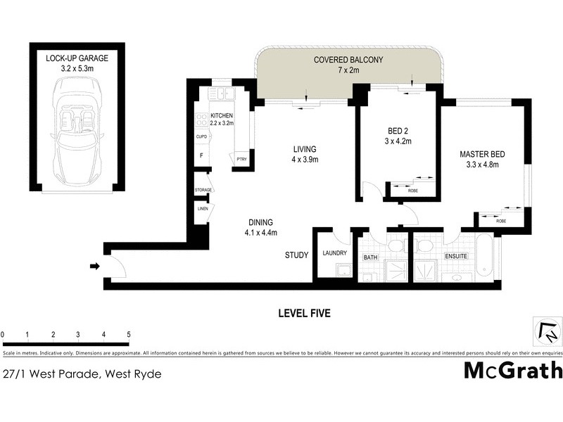 27/1 West Parade, West Ryde NSW 2114 Floorplan