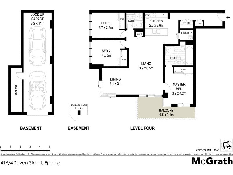 416/4 Seven Street, Epping NSW 2121 Floorplan