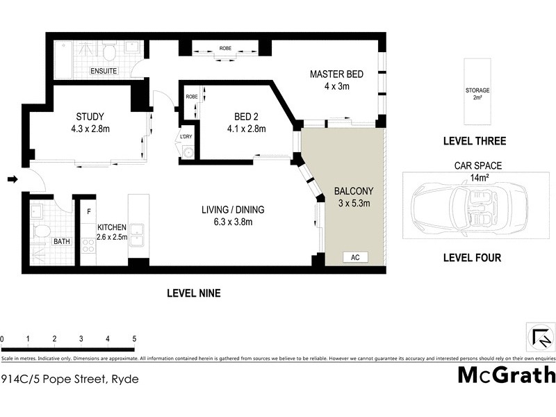 914C/5 Pope Street, Ryde NSW 2112 Floorplan