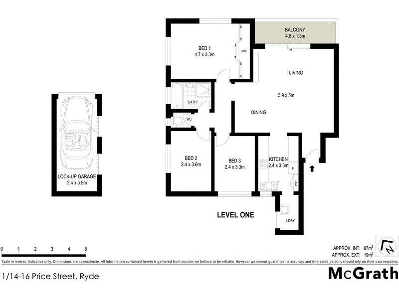 1/14-16 Price Street, Ryde NSW 2112 Floorplan