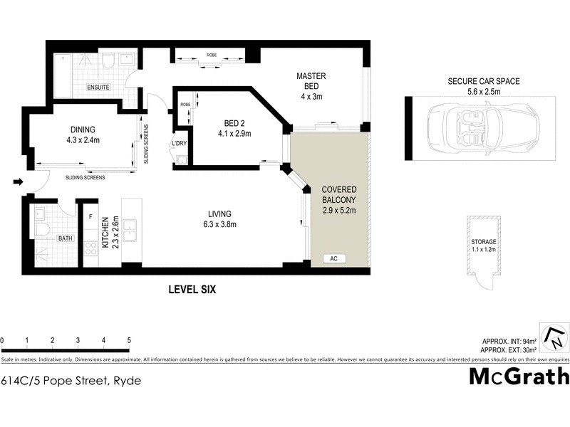 614C/5 Pope Street, Ryde NSW 2112 Floorplan
