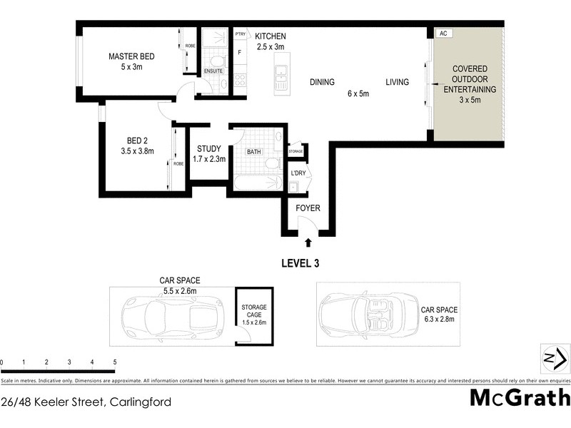 26/48 Keeler Street, Carlingford NSW 2118 Floorplan