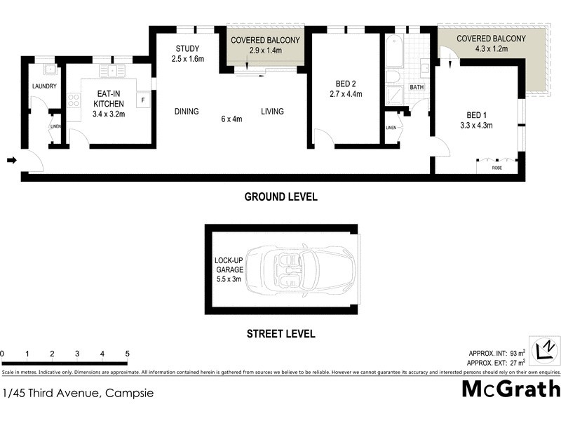 1/45 Third Avenue, Campsie NSW 2194 Floorplan