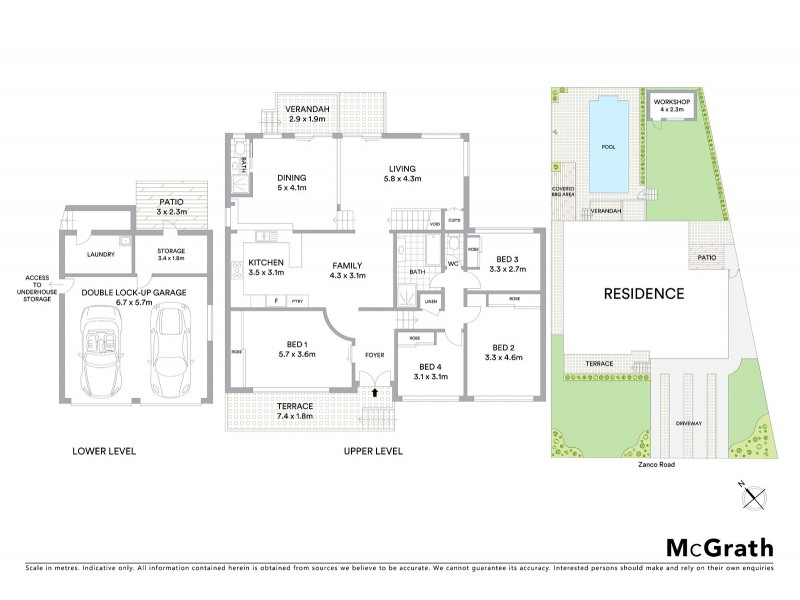 1 Zanco Road, Marsfield NSW 2122 Floorplan