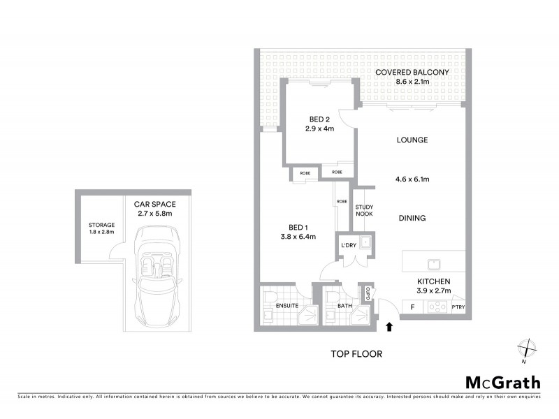 603/8 Avondale Way, Eastwood NSW 2122 Floorplan