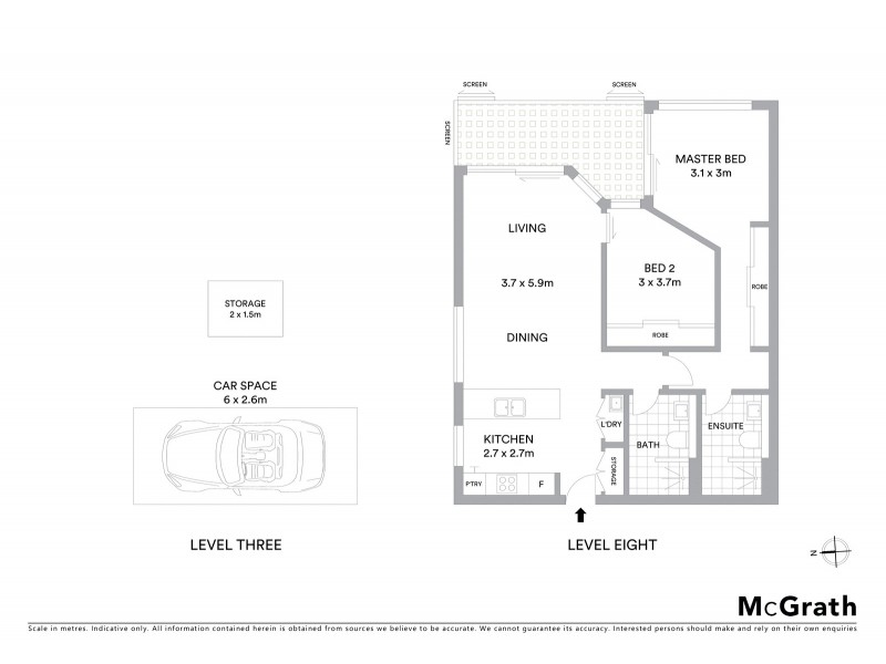 806A/6 Devlin Street, Ryde NSW 2112 Floorplan