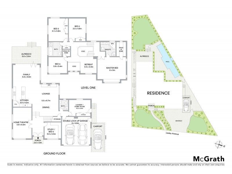 3 Lesley Avenue, Carlingford NSW 2118 Floorplan