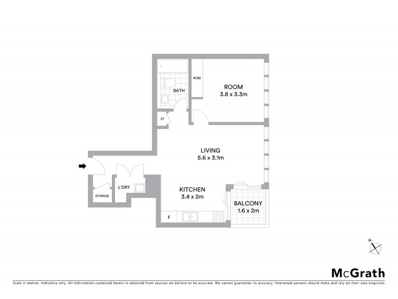 1704/330 Church Street, Parramatta NSW 2150 Floorplan