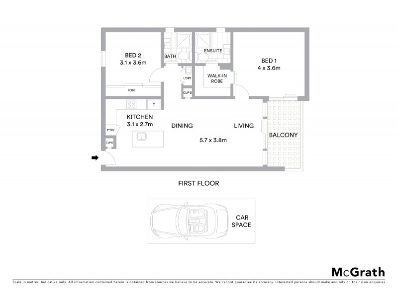 107/60 Broadway, Elwood VIC 3184 Floorplan