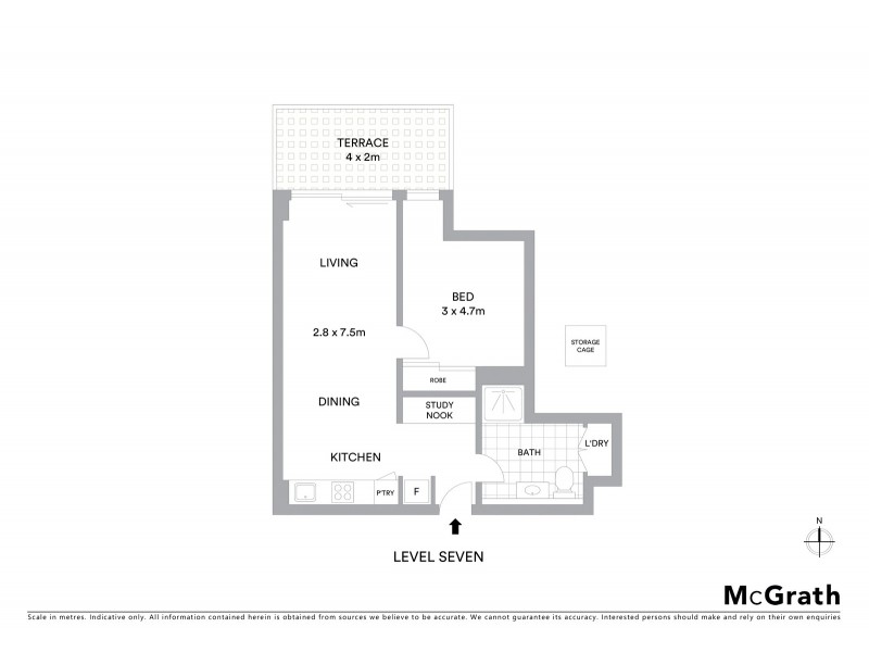 713/470 St Kilda Road, Melbourne VIC 3004 Floorplan