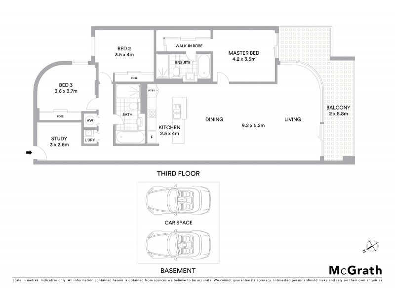 301/348 Beaconsfield Parade, St Kilda West VIC 3182 Floorplan