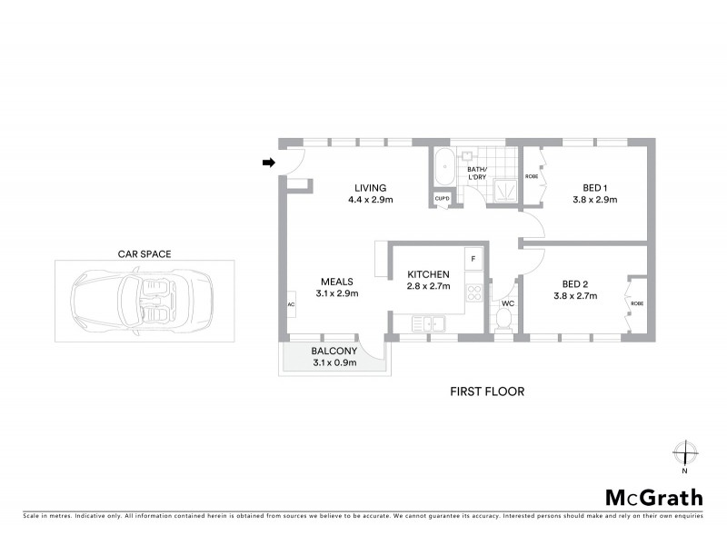 2/23 Lansdowne Road, St Kilda East VIC 3183 Floorplan