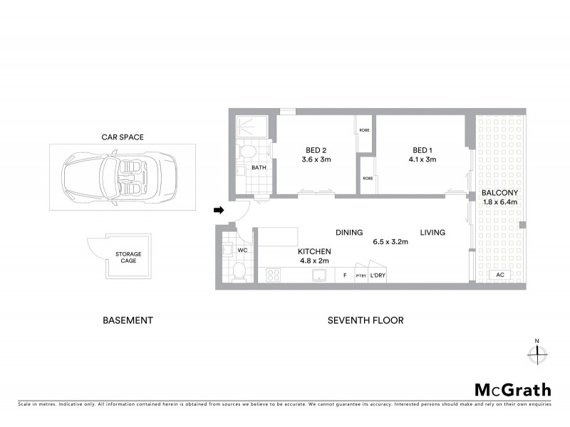 712/50 Claremont Street, South Yarra VIC 3141 Floorplan