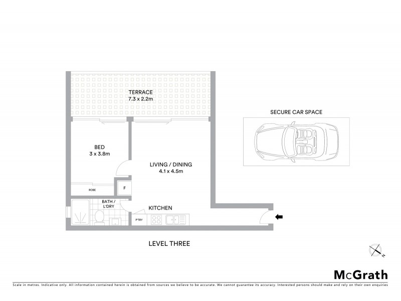 302/126 Chapel Street, St Kilda VIC 3182 Floorplan