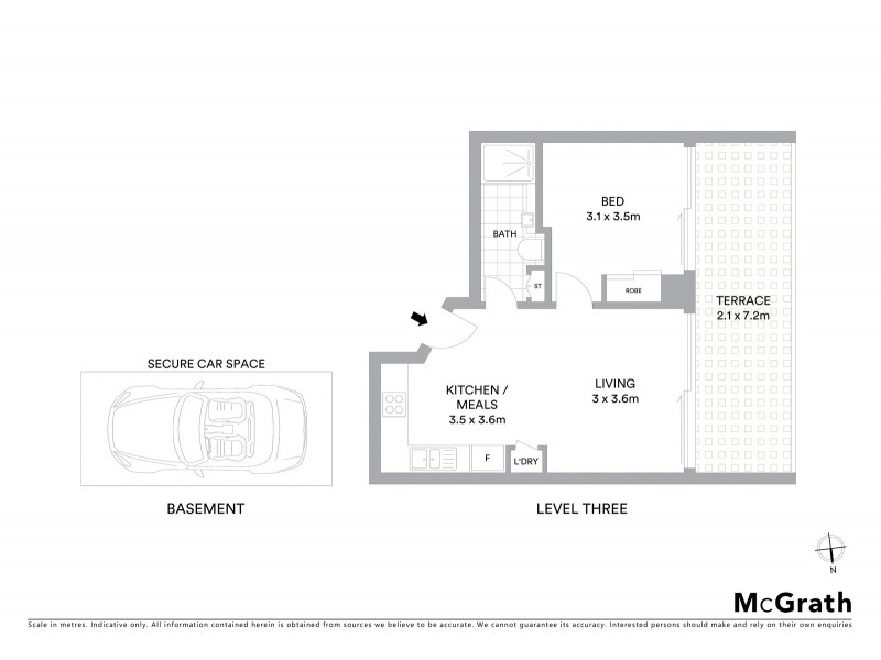 301/126 Chapel Street, St Kilda VIC 3182 Floorplan