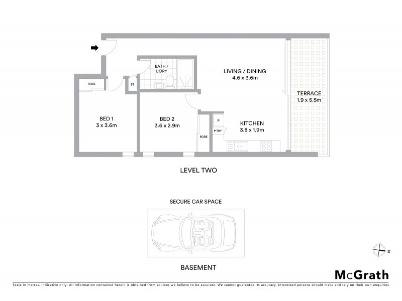 210/126 Chapel Street, St Kilda VIC 3182 Floorplan