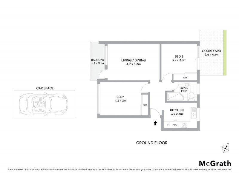 2/10 Austin Avenue, Elwood VIC 3184 Floorplan
