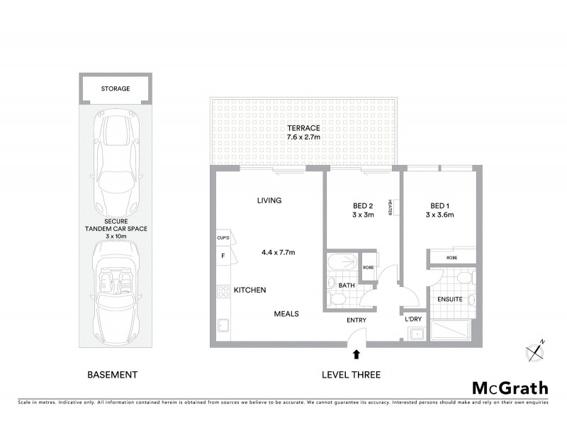 308/27 Herbert Street, St Kilda VIC 3182 Floorplan