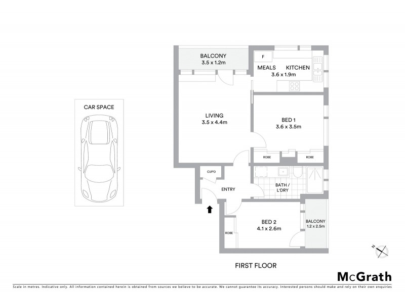 3/9 Herbert Street, St Kilda VIC 3182 Floorplan