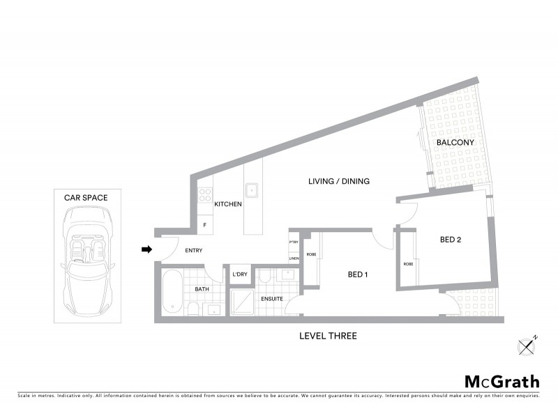 307/12 Martin Street, St Kilda VIC 3182 Floorplan