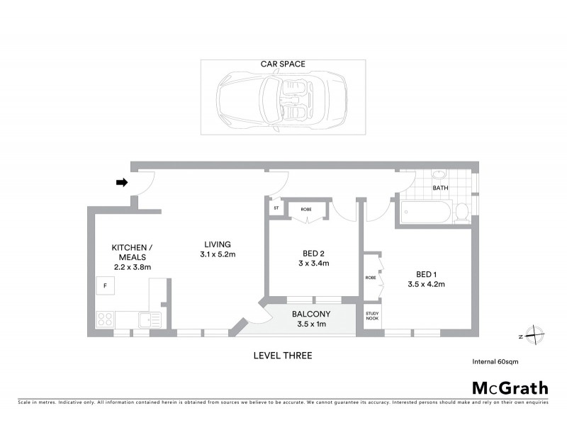 12/30 Wellington Street, St Kilda VIC 3182 Floorplan