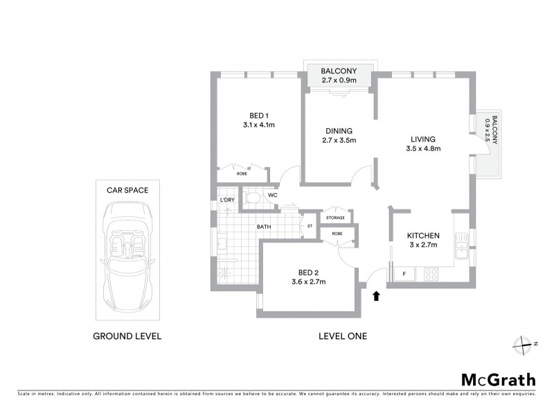 3/435 St Kilda Street, Elwood VIC 3184 Floorplan