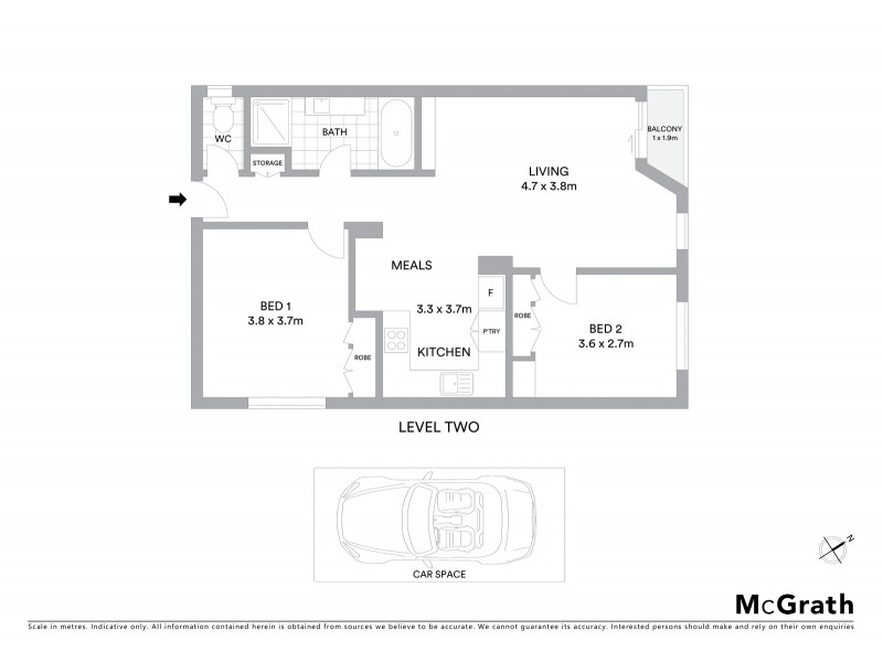 4/70 Patterson Street, Middle Park VIC 3206 Floorplan