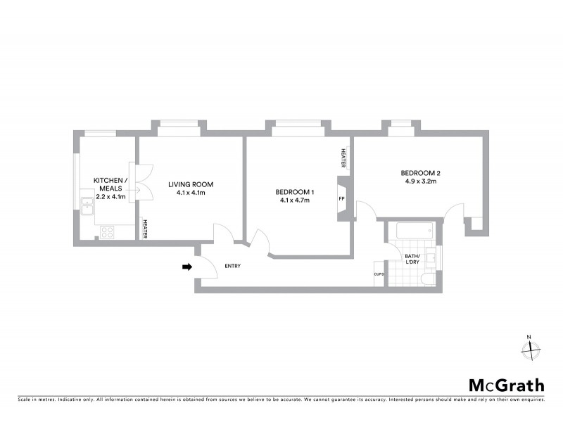 5/88 Barkly Street, St Kilda VIC 3182 Floorplan