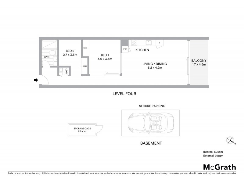 405/163 Fitzroy Street, St Kilda VIC 3182 Floorplan