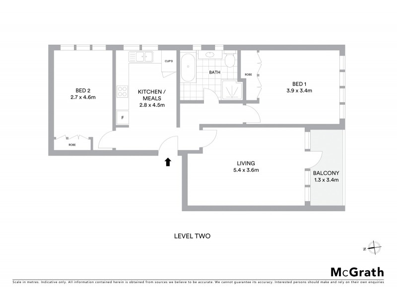 5/306 Inkerman Street, St Kilda East VIC 3183 Floorplan