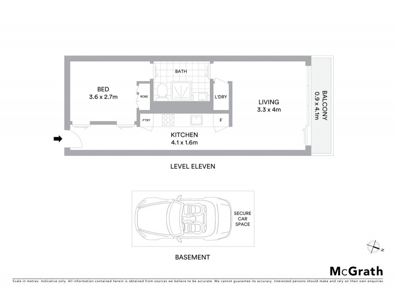 1102/65 Coventry Street, Southbank VIC 3006 Floorplan