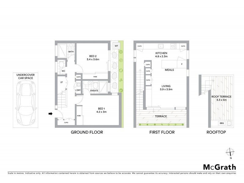 3/6 Charlotte Place, St Kilda VIC 3182 Floorplan