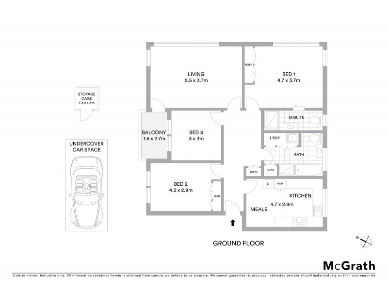1/25 Mitford Street, St Kilda VIC 3182 Floorplan