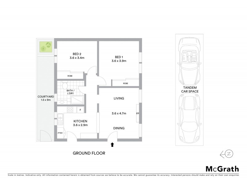 2/7 Martin Street, St Kilda VIC 3182 Floorplan