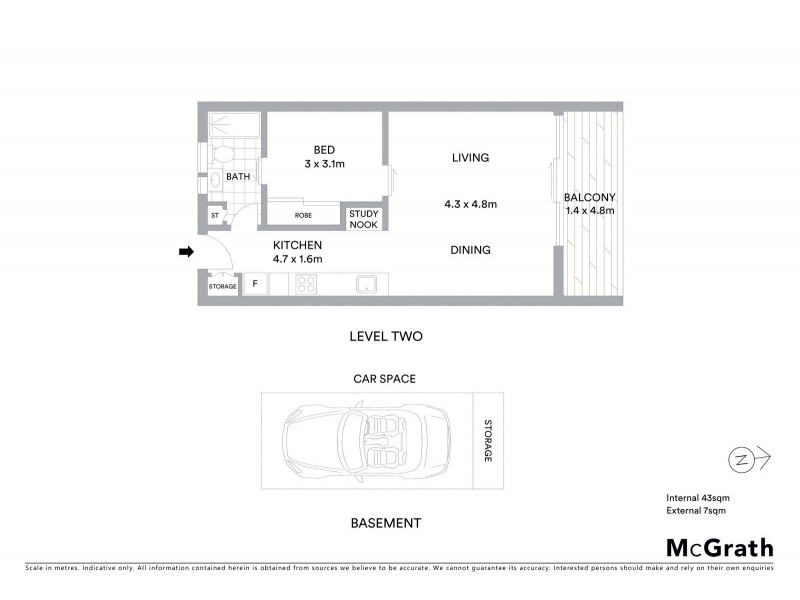 212/78 Inkerman Street, St Kilda VIC 3182 Floorplan