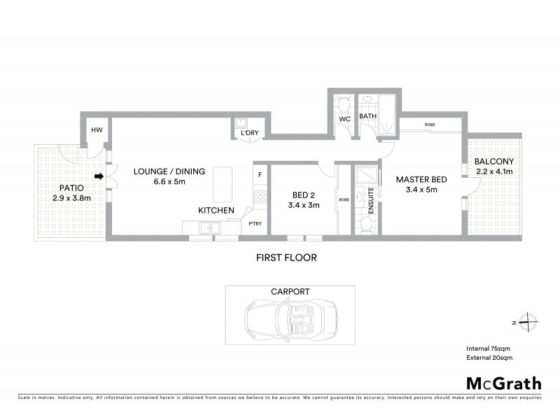 3/24 The Avenue, Balaclava VIC 3183 Floorplan