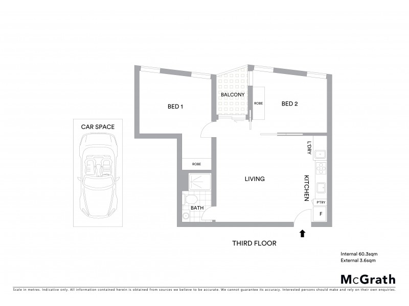 309/198 St Kilda Road, St Kilda VIC 3182 Floorplan